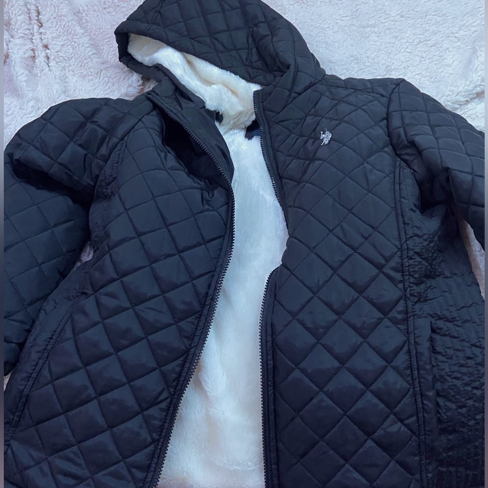 U.S. Pollo Assn. Fur Puffer Jacket